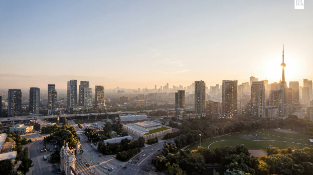 A render showing the exterior of the performance centre.